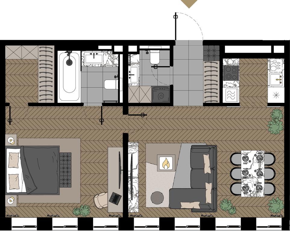 2-BD Apartment Sale, 67.6 sq. m. at Zorge 9, Zorge Street, 9к1, Moscow, Russia #1 2-BD Apartment Sale, 67.6 sq. m. at Zorge 9, Zorge Street, 9к1, Moscow, Russia #1