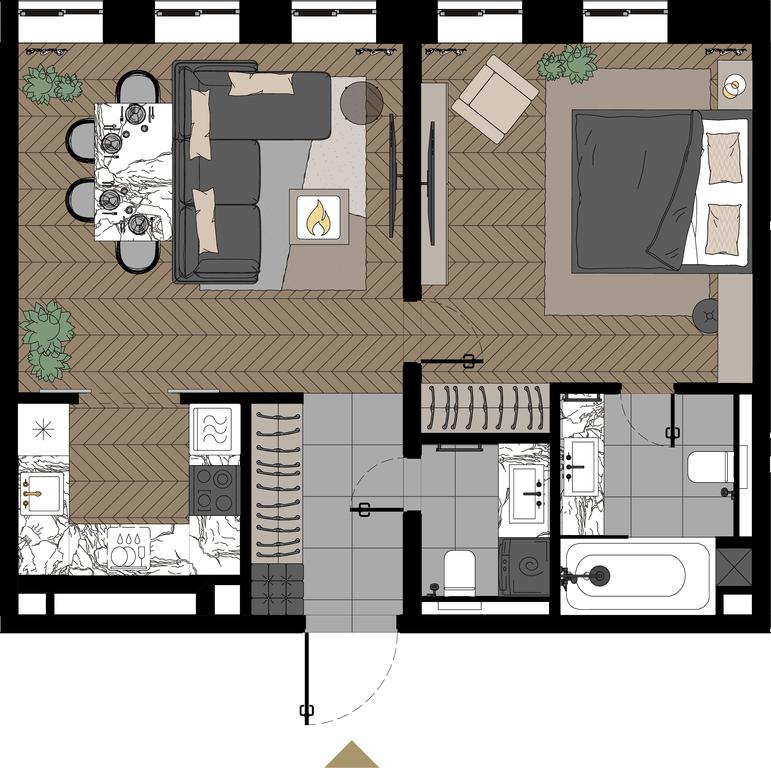 2-BD Apartment Sale, 54.5 sq. m. at Zorge 9, Zorge Street, 9к1, Moscow, Russia #1 2-BD Apartment Sale, 54.5 sq. m. at Zorge 9, Zorge Street, 9к1, Moscow, Russia #1