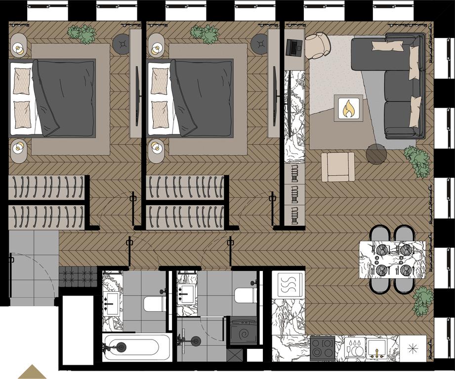 2-BD Apartment Sale, 78.2 sq. m. at Zorge 9, Zorge Street, 9к1, Moscow, Russia #1 2-BD Apartment Sale, 78.2 sq. m. at Zorge 9, Zorge Street, 9к1, Moscow, Russia #1