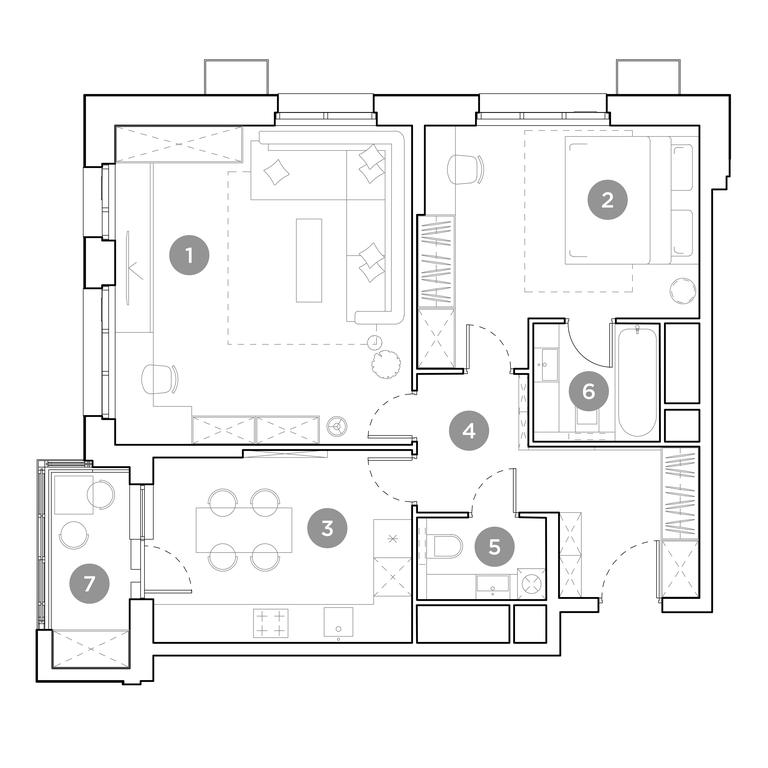 1-BD Apartment Sale, 67.3 sq. m. at Gogol Park, ulitsa Gogolya, 3, Lyubertsy, Moscow Region, Russia #1
