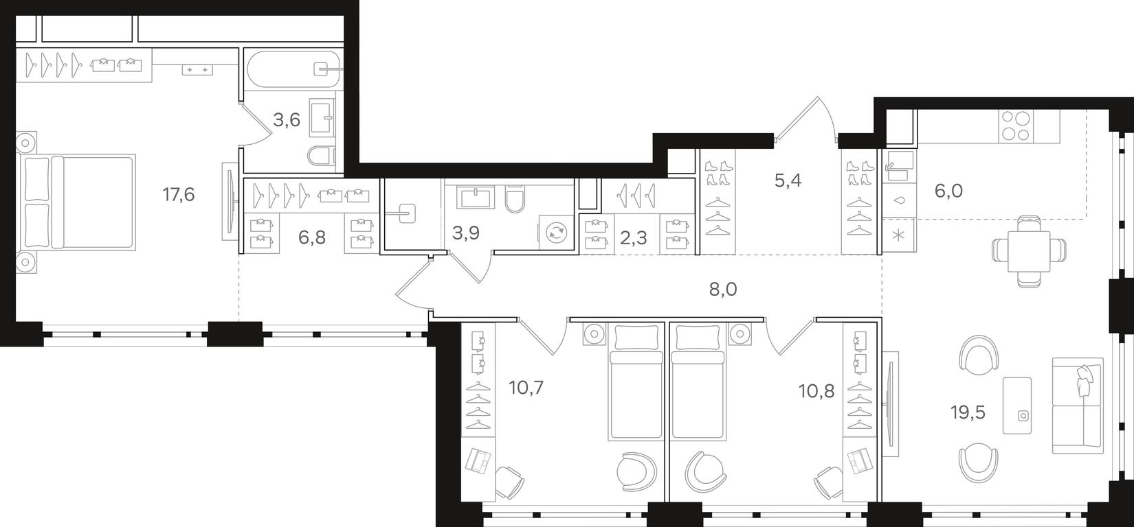 3-BD Apartment Sale, 94.6 sq. m. at Mangazeja v Bogorodskom, Ivanteyevskaya Street, 25к1, Moscow, Russia #1 3-BD Apartment Sale, 94.6 sq. m. at Mangazeja v Bogorodskom, Ivanteyevskaya Street, 25к1, Moscow, Russia #1