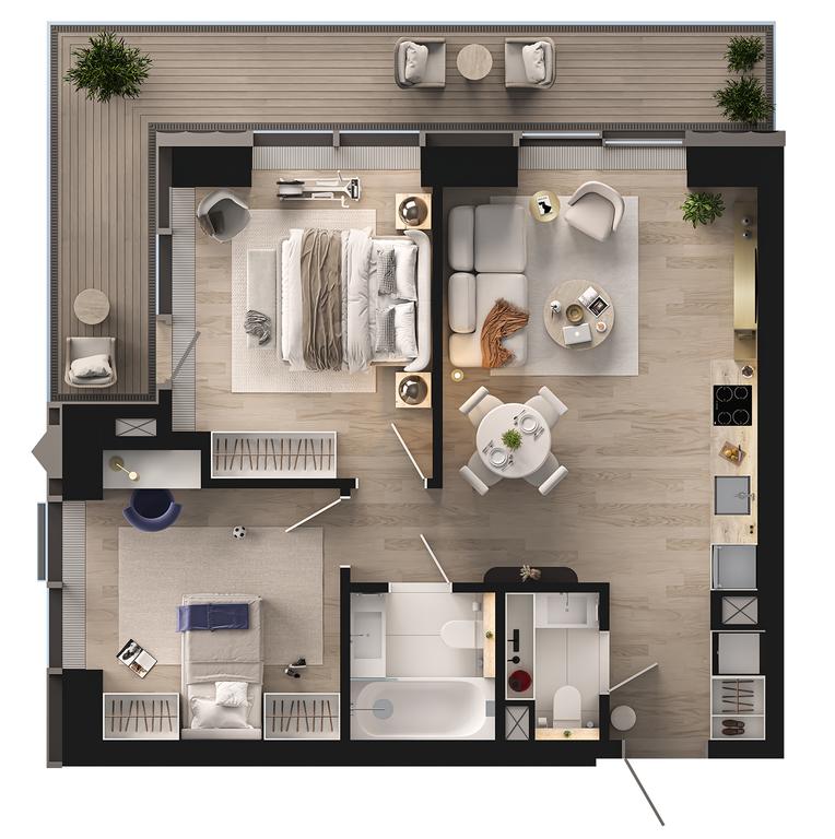 2-BD Apartment Sale, 66.27平方米 at Jois, 3rd Silikatny Drive, 10, Moscow, Russia #1 2-BD Apartment Sale, 66.27平方米 at Jois, 3rd Silikatny Drive, 10, Moscow, Russia #1