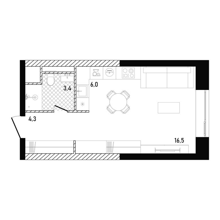 Apartment Sale, 30.19 sq. m. at Republic, Presnensky Val Street, 27с1, Moscow, Russia #1 Apartment Sale, 30.19 sq. m. at Republic, Presnensky Val Street, 27с1, Moscow, Russia #1