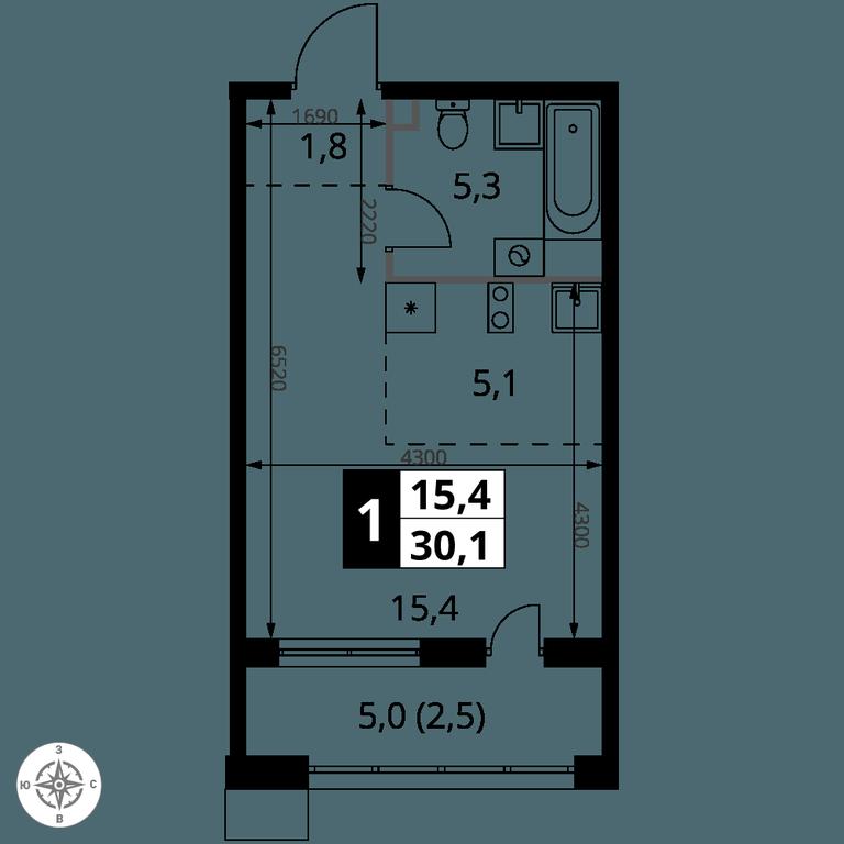 Apartment Sale, 30.1 sq. m. at 1-y Salarevskiy, Kiyevskoye Highway, Moskovskiy Settlement, Moscow, Russia #2 Apartment Sale, 30.1 sq. m. at 1-y Salarevskiy, Kiyevskoye Highway, Moskovskiy Settlement, Moscow, Russia #2