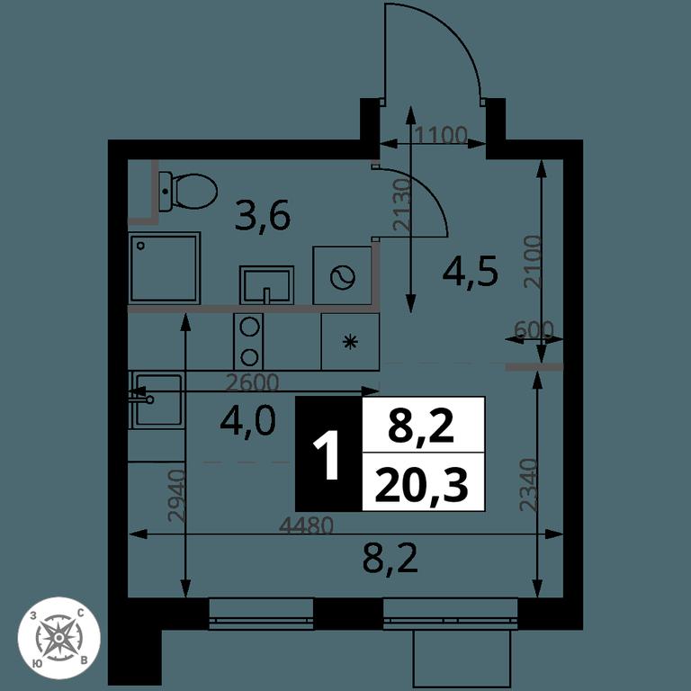 Apartment Sale, 20.3 sq. m. at Pervy Sheremetevskij, Komsomolskaya Street, 16, Khimki, Moscow Region, Russia #1 Apartment Sale, 20.3 sq. m. at Pervy Sheremetevskij, Komsomolskaya Street, 16, Khimki, Moscow Region, Russia #1