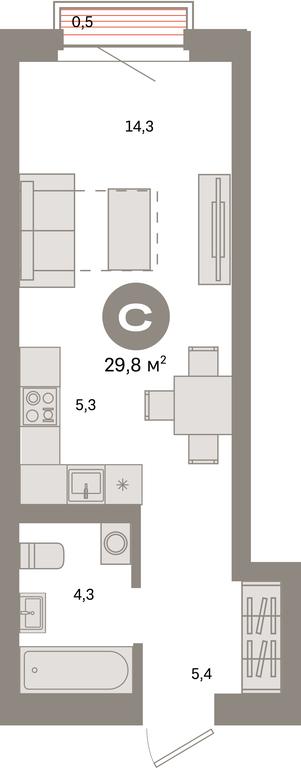 Продажа квартиры, 29,8 м² в ЖК «Квартал Метроном», Тагильская улица, Москва, Россия #1 Продажа квартиры, 29,8 м² в ЖК «Квартал Метроном», Тагильская улица, Москва, Россия #1