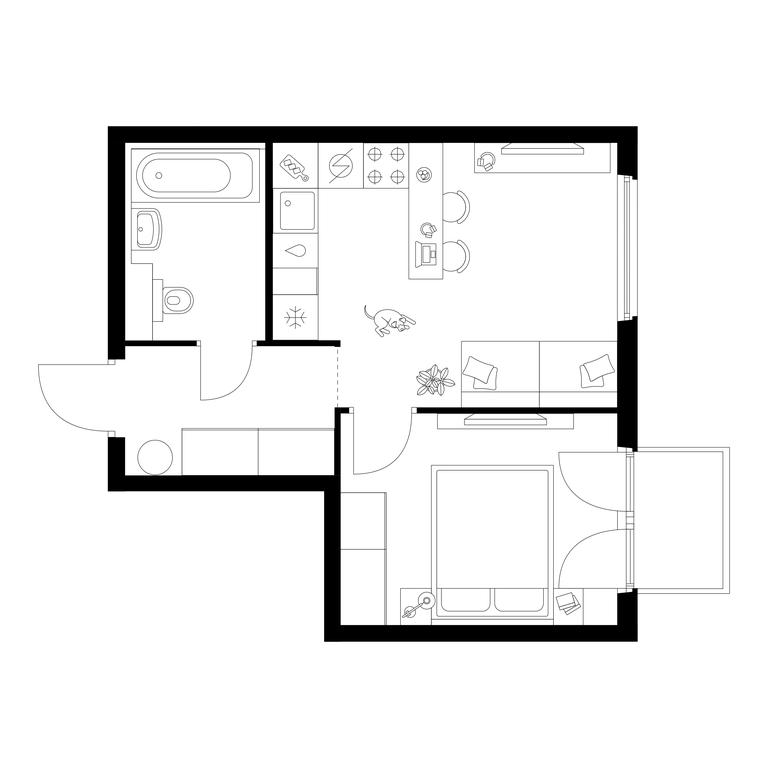 1-BD Apartment Sale, 35.5 sq. m. at Kronshtadtskiy 9, Kronshtadtsky Boulevard, 9с21, Moscow, Russia #1 1-BD Apartment Sale, 35.5 sq. m. at Kronshtadtskiy 9, Kronshtadtsky Boulevard, 9с21, Moscow, Russia #1