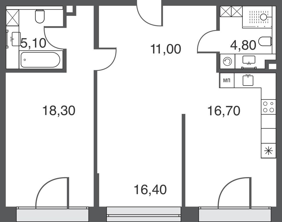 2-BD Apartment Sale, 72.2平方米 at AFI Park Voroncovskiy, Akademika Chelomeya Street, 7Ас2, Moscow, Russia #1 2-BD Apartment Sale, 72.2平方米 at AFI Park Voroncovskiy, Akademika Chelomeya Street, 7Ас2, Moscow, Russia #1