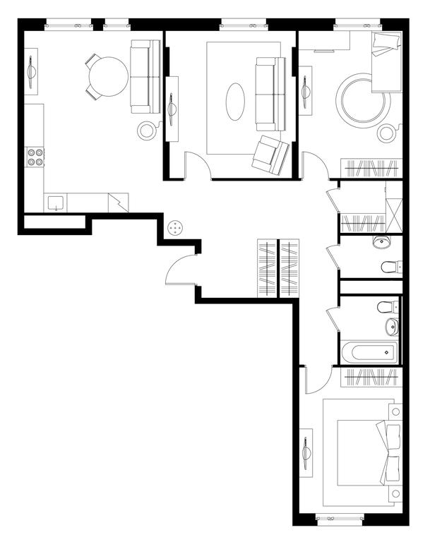 3-BD Apartment Sale, 98.9 sq. m. at Peredelkino Blizhnee, Korneya Chukovskogo Street, 1, Vnukovskoye Settlement, Moscow, Russia #1 3-BD Apartment Sale, 98.9 sq. m. at Peredelkino Blizhnee, Korneya Chukovskogo Street, 1, Vnukovskoye Settlement, Moscow, Russia #1
