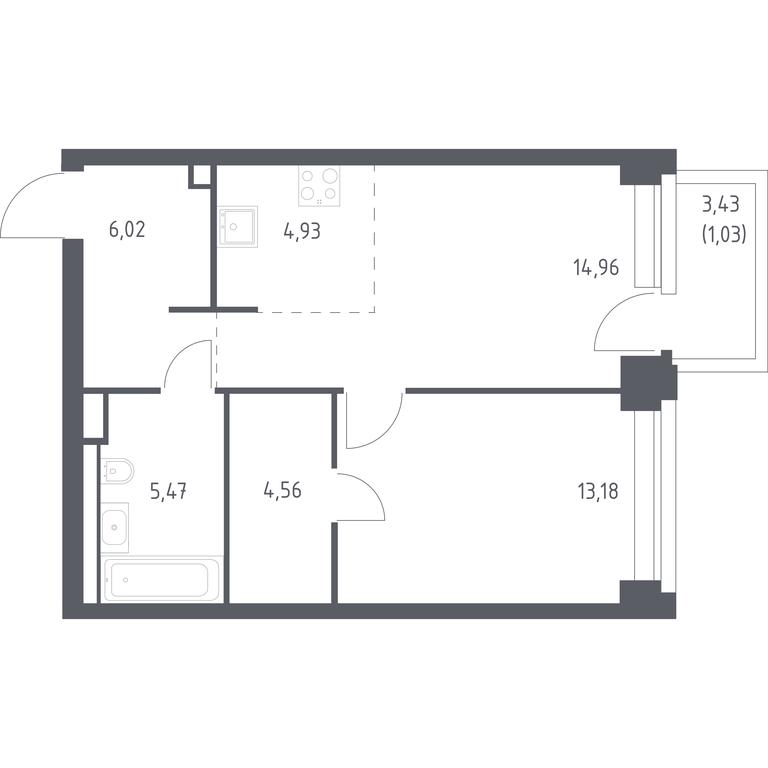 Apartment Sale, 50.15 sq. m. at Nova, Bratyev Fonchenko Street, вл21, Moscow, Russia #1 Apartment Sale, 50.15 sq. m. at Nova, Bratyev Fonchenko Street, вл21, Moscow, Russia #1