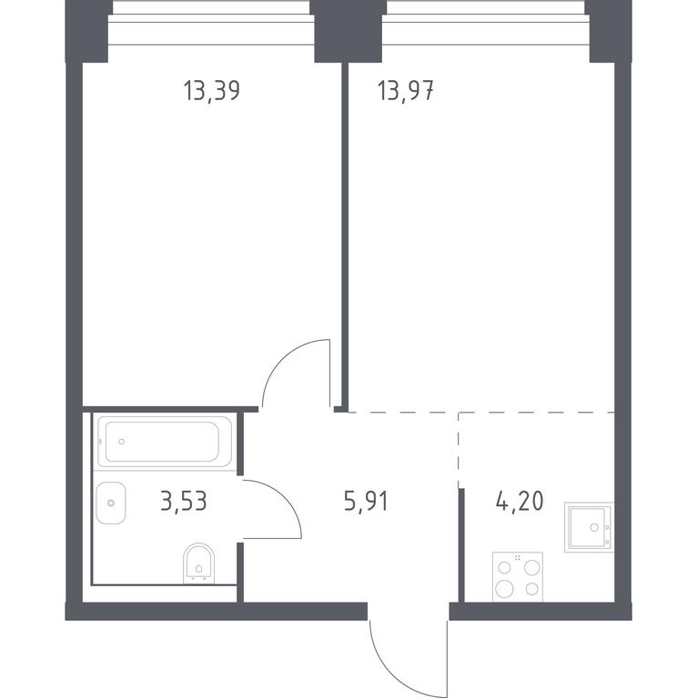 Apartment Sale, 41 sq. m. at Nova, Bratyev Fonchenko Street, вл21, Moscow, Russia #1 Apartment Sale, 41 sq. m. at Nova, Bratyev Fonchenko Street, вл21, Moscow, Russia #1