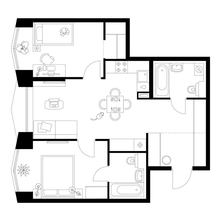 2-BD Apartment Sale, 61.2 sq. m. at Businovskiy Park, Izhorskaya Street, 6с5, Moscow, Russia #1 2-BD Apartment Sale, 61.2 sq. m. at Businovskiy Park, Izhorskaya Street, 6с5, Moscow, Russia #1