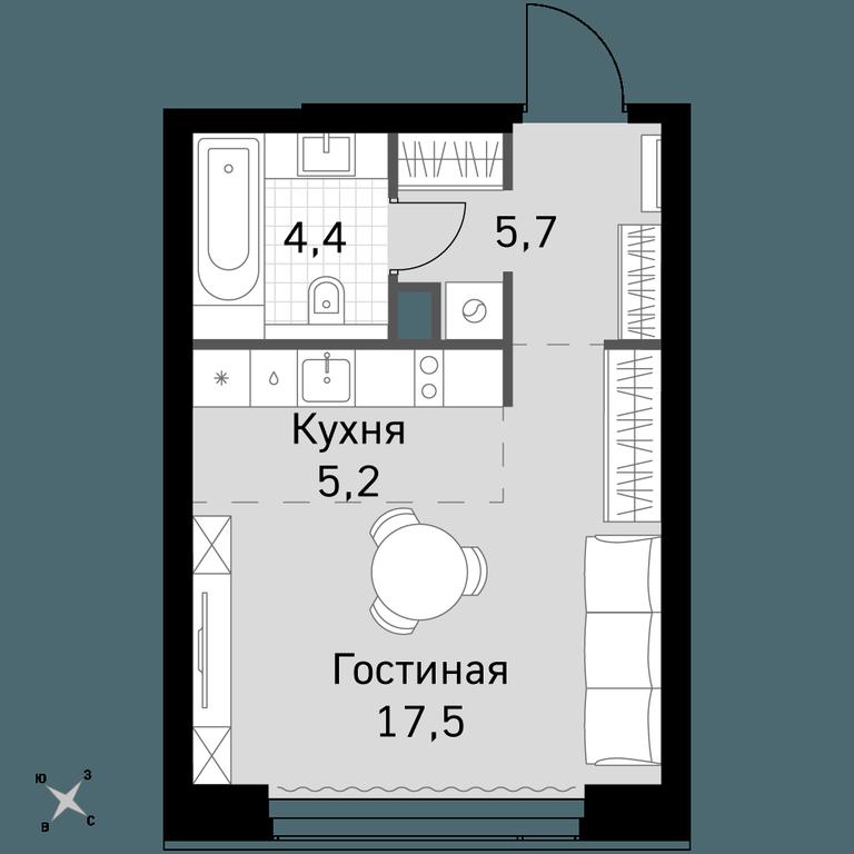 Apartment Sale, 32.8 sq. m. at Amber City, 3rd Khoroshyovsky Drive, 3А, Moscow, Russia #1 Apartment Sale, 32.8 sq. m. at Amber City, 3rd Khoroshyovsky Drive, 3А, Moscow, Russia #1