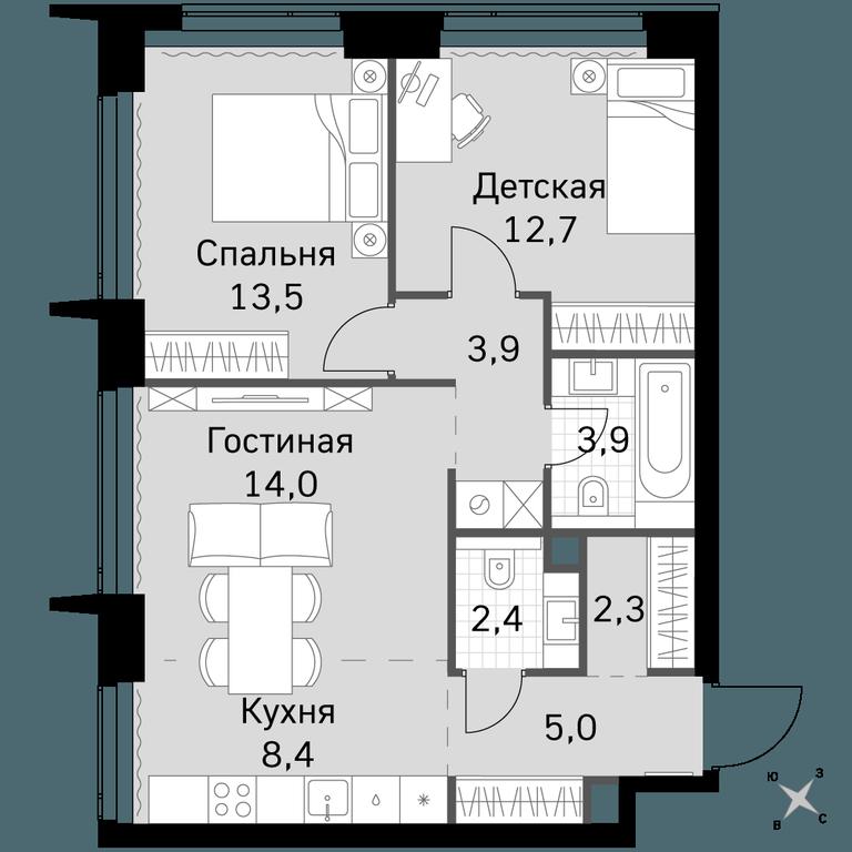 3-BD Apartment Sale, 66.1 sq. m. at Amber City, 3rd Khoroshyovsky Drive, 3А, Moscow, Russia #1 3-BD Apartment Sale, 66.1 sq. m. at Amber City, 3rd Khoroshyovsky Drive, 3А, Moscow, Russia #1