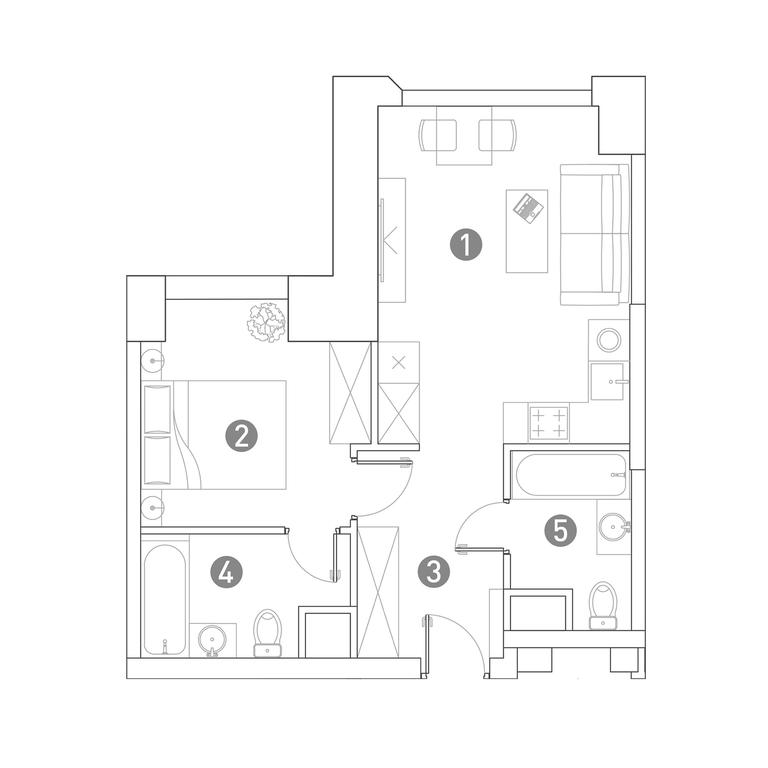 1-BD Apartment Sale, 42.7 sq. m. at Very, Botanicheskaya Street, 29, Moscow, Russia #1 1-BD Apartment Sale, 42.7 sq. m. at Very, Botanicheskaya Street, 29, Moscow, Russia #1