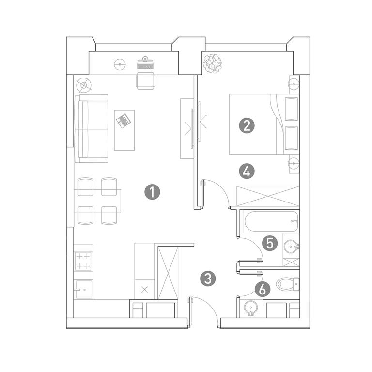 Продажа 1-комн. квартиры, 50,2 м² в ЖК «Вери (Very)», Ботаническая улица, 29, Москва, Россия #1 Продажа 1-комн. квартиры, 50,2 м² в ЖК «Вери (Very)», Ботаническая улица, 29, Москва, Россия #1