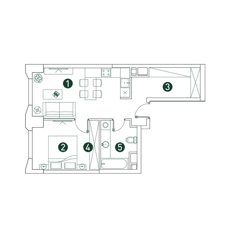 Продажа 1-комн. квартиры, 47,2 м² в ЖК «Вери (Very)», Ботаническая улица, 29, Москва, Россия #2 Продажа 1-комн. квартиры, 47,2 м² в ЖК «Вери (Very)», Ботаническая улица, 29, Москва, Россия #2