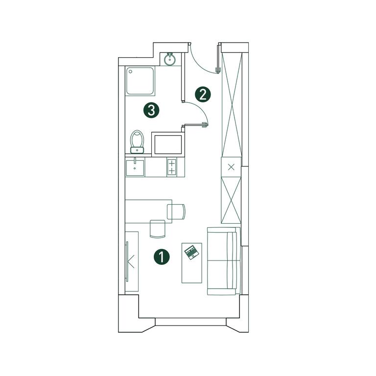 Apartment Sale, 26.4 sq. m. at Very, Botanicheskaya Street, 29, Moscow, Russia #2 Apartment Sale, 26.4 sq. m. at Very, Botanicheskaya Street, 29, Moscow, Russia #2