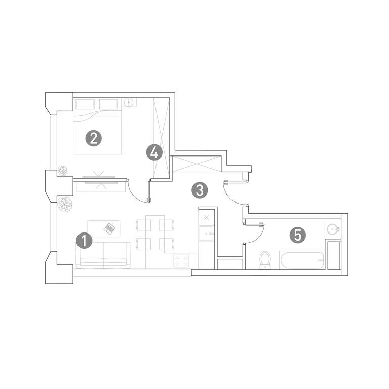 1-BD Apartment Sale, 41.9 sq. m. at Very, Botanicheskaya Street, 29, Moscow, Russia #1 1-BD Apartment Sale, 41.9 sq. m. at Very, Botanicheskaya Street, 29, Moscow, Russia #1