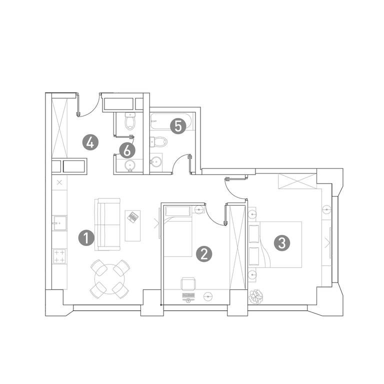 2-BD Apartment Sale, 65.9 sq. m. at Very, Botanicheskaya Street, 29, Moscow, Russia #1 2-BD Apartment Sale, 65.9 sq. m. at Very, Botanicheskaya Street, 29, Moscow, Russia #1