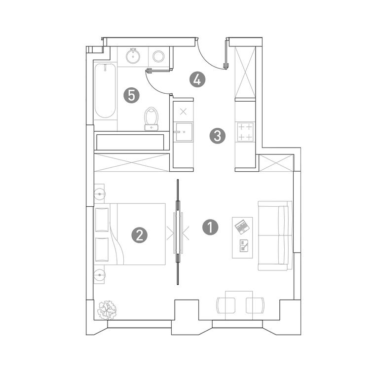 1-BD Apartment Sale, 40.5 sq. m. at Very, Botanicheskaya Street, 29, Moscow, Russia #1 1-BD Apartment Sale, 40.5 sq. m. at Very, Botanicheskaya Street, 29, Moscow, Russia #1
