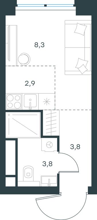 Apartment Sale, 18.8 sq. m. at Level Zvenigorodskaya, 3rd Silikatny Drive, 6к1, Moscow, Russia #1 Apartment Sale, 18.8 sq. m. at Level Zvenigorodskaya, 3rd Silikatny Drive, 6к1, Moscow, Russia #1