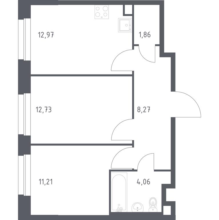 1-BD Apartment Sale, 51.1 sq. m. at Eko Bunino, prospekt Kuprina, 34к1, Sosenskoye Settlement, Moscow, Russia #1 1-BD Apartment Sale, 51.1 sq. m. at Eko Bunino, prospekt Kuprina, 34к1, Sosenskoye Settlement, Moscow, Russia #1