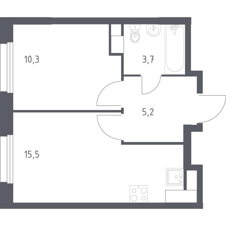 Apartment Sale, 34.7 sq. m. at Eko Bunino, prospekt Kuprina, 34к1, Sosenskoye Settlement, Moscow, Russia #1 Apartment Sale, 34.7 sq. m. at Eko Bunino, prospekt Kuprina, 34к1, Sosenskoye Settlement, Moscow, Russia #1