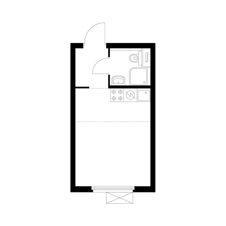 Apartment Sale, 19.8 sq. m. at Amurskiy Park, Амурская улица, 2с11, Москва, Россия #1
