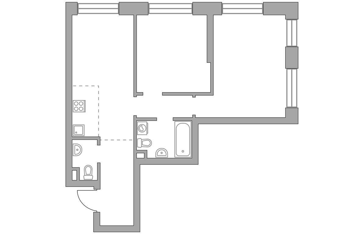2-BD Apartment Sale, 63.11 sq. m. at MYPRIORITY Paveletskaya, Dubininskaya Street, 17с2, Moscow, Russia #2 2-BD Apartment Sale, 63.11 sq. m. at MYPRIORITY Paveletskaya, Dubininskaya Street, 17с2, Moscow, Russia #2