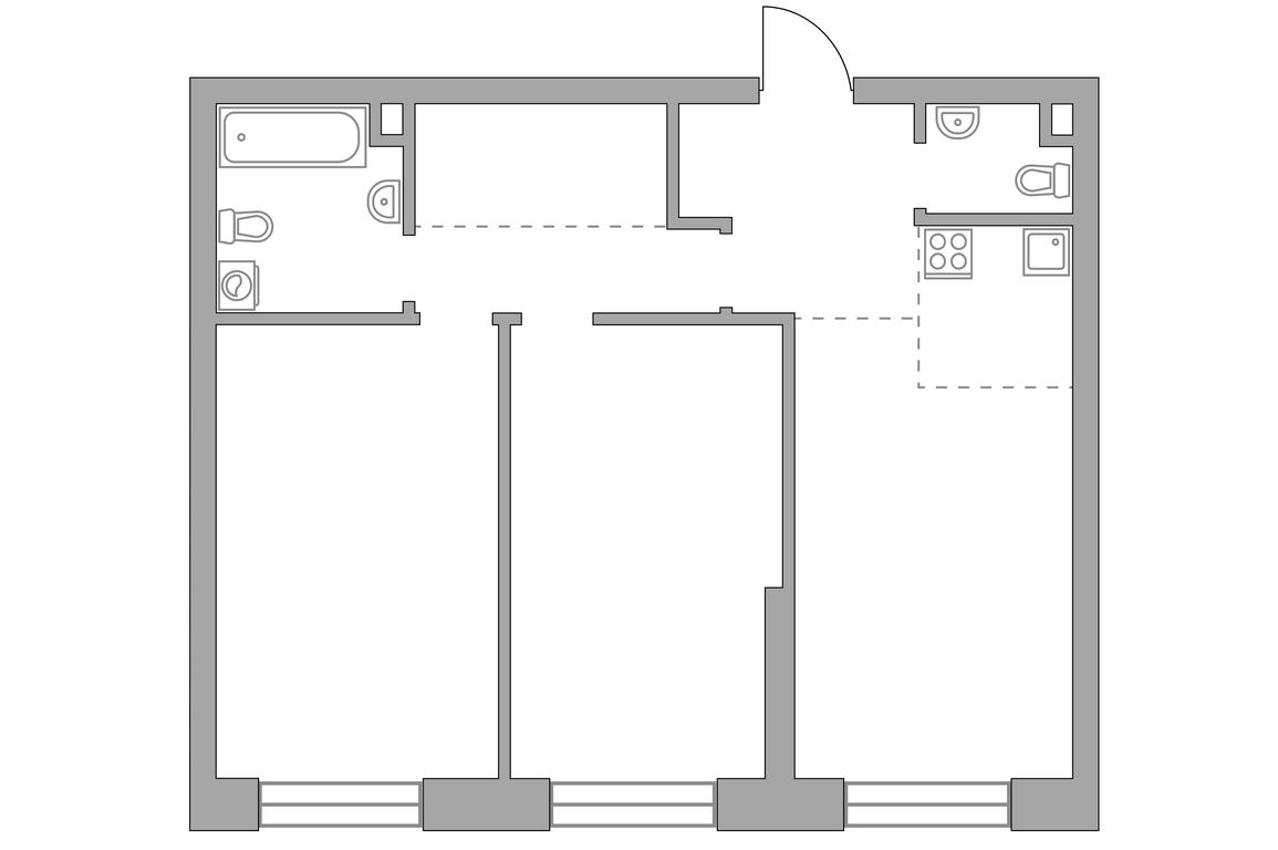 2-BD Apartment Sale, 72.09 sq. m. at MYPRIORITY Paveletskaya, Dubininskaya Street, 17с2, Moscow, Russia #2 2-BD Apartment Sale, 72.09 sq. m. at MYPRIORITY Paveletskaya, Dubininskaya Street, 17с2, Moscow, Russia #2
