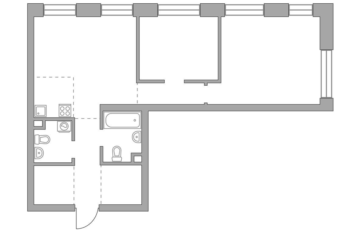 2-BD Apartment Sale, 71.59 sq. m. at MYPRIORITY Paveletskaya, Dubininskaya Street, 17с2, Moscow, Russia #2 2-BD Apartment Sale, 71.59 sq. m. at MYPRIORITY Paveletskaya, Dubininskaya Street, 17с2, Moscow, Russia #2
