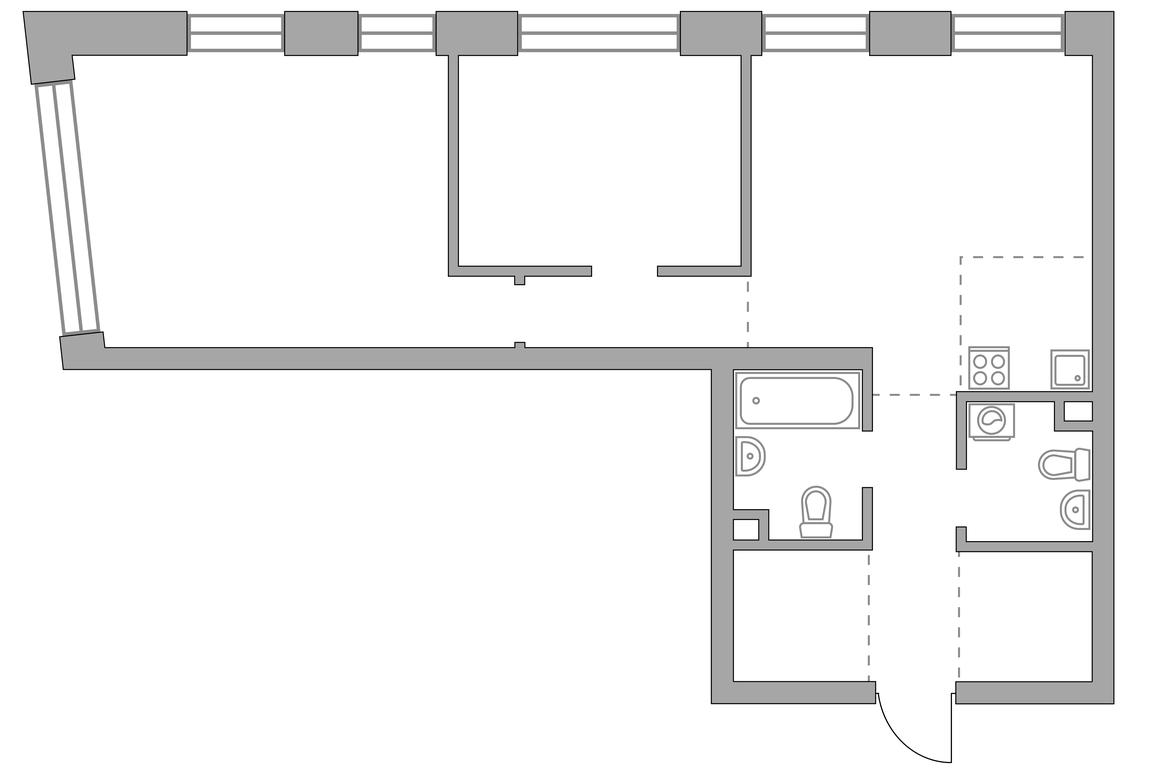2-BD Apartment Sale, 75.09 sq. m. at MYPRIORITY Paveletskaya, Dubininskaya Street, 17с2, Moscow, Russia #2 2-BD Apartment Sale, 75.09 sq. m. at MYPRIORITY Paveletskaya, Dubininskaya Street, 17с2, Moscow, Russia #2