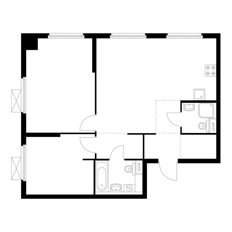 2-BD Apartment Sale, 72.4 sq. m. at Amurskiy Park, Амурская улица, 2с11, Москва, Россия #1 2-BD Apartment Sale, 72.4 sq. m. at Amurskiy Park, Амурская улица, 2с11, Москва, Россия #1