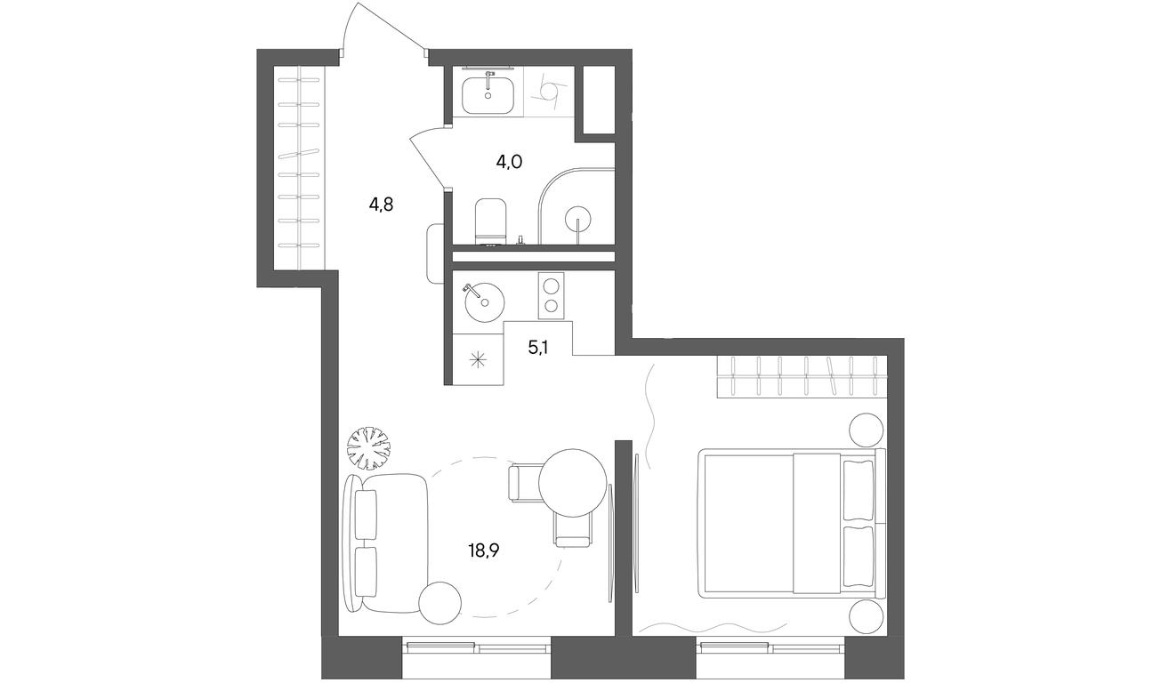 Apartment Sale, 32.8 sq. m. at Sokolniki (Sokolniki), Gastello Street, Moscow, Russia #1 Apartment Sale, 32.8 sq. m. at Sokolniki (Sokolniki), Gastello Street, Moscow, Russia #1