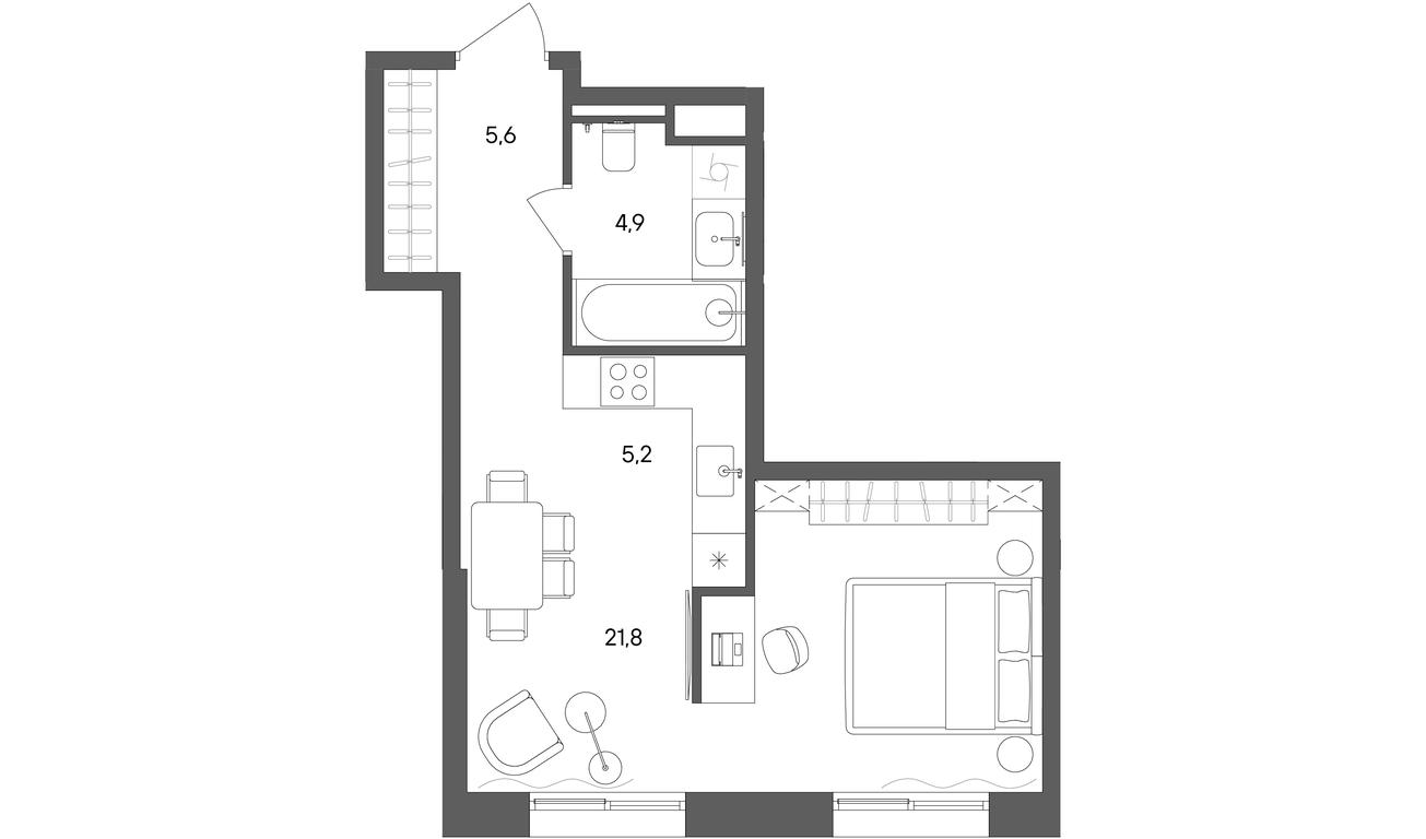 Apartment Sale, 37.5 sq. m. at Sokolniki (Sokolniki), Gastello Street, Moscow, Russia #1 Apartment Sale, 37.5 sq. m. at Sokolniki (Sokolniki), Gastello Street, Moscow, Russia #1