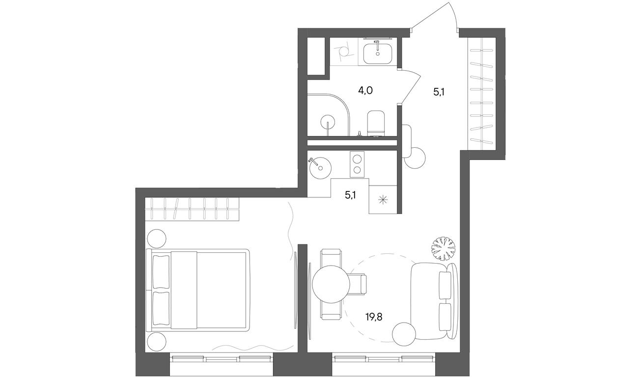 Apartment Sale, 34 sq. m. at Sokolniki (Sokolniki), Gastello Street, Moscow, Russia #1 Apartment Sale, 34 sq. m. at Sokolniki (Sokolniki), Gastello Street, Moscow, Russia #1