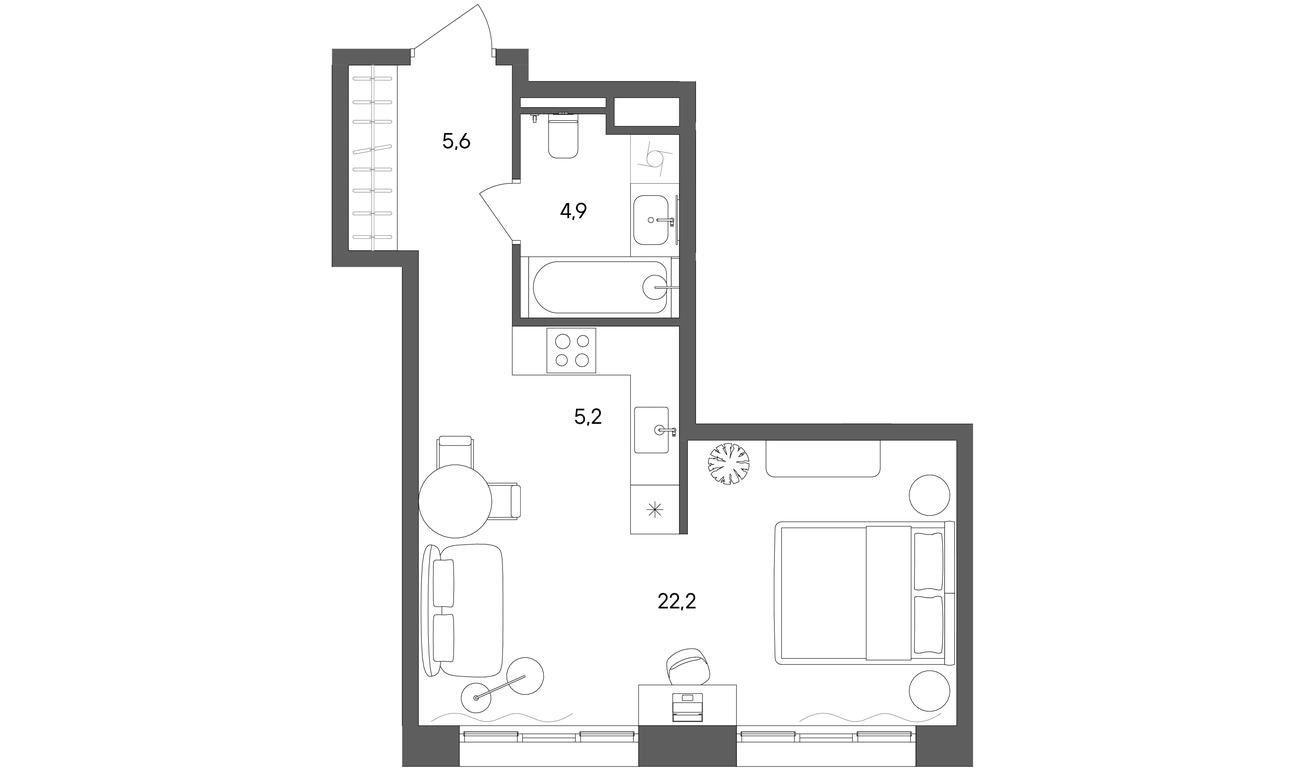 Apartment Sale, 37.9 sq. m. at Sokolniki (Sokolniki), Gastello Street, Moscow, Russia #1 Apartment Sale, 37.9 sq. m. at Sokolniki (Sokolniki), Gastello Street, Moscow, Russia #1