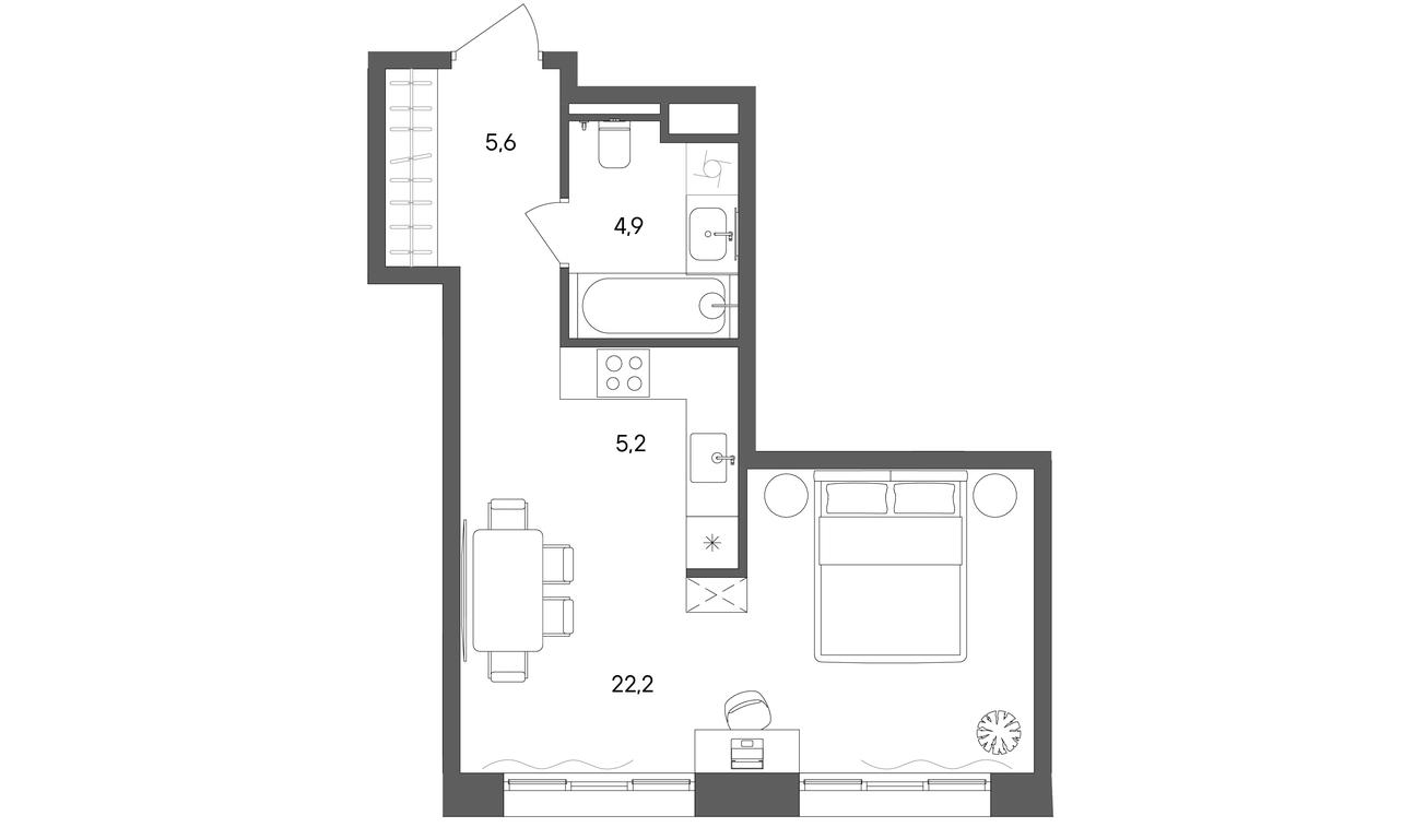 Apartment Sale, 37.9 sq. m. at Sokolniki (Sokolniki), Gastello Street, Moscow, Russia #1 Apartment Sale, 37.9 sq. m. at Sokolniki (Sokolniki), Gastello Street, Moscow, Russia #1
