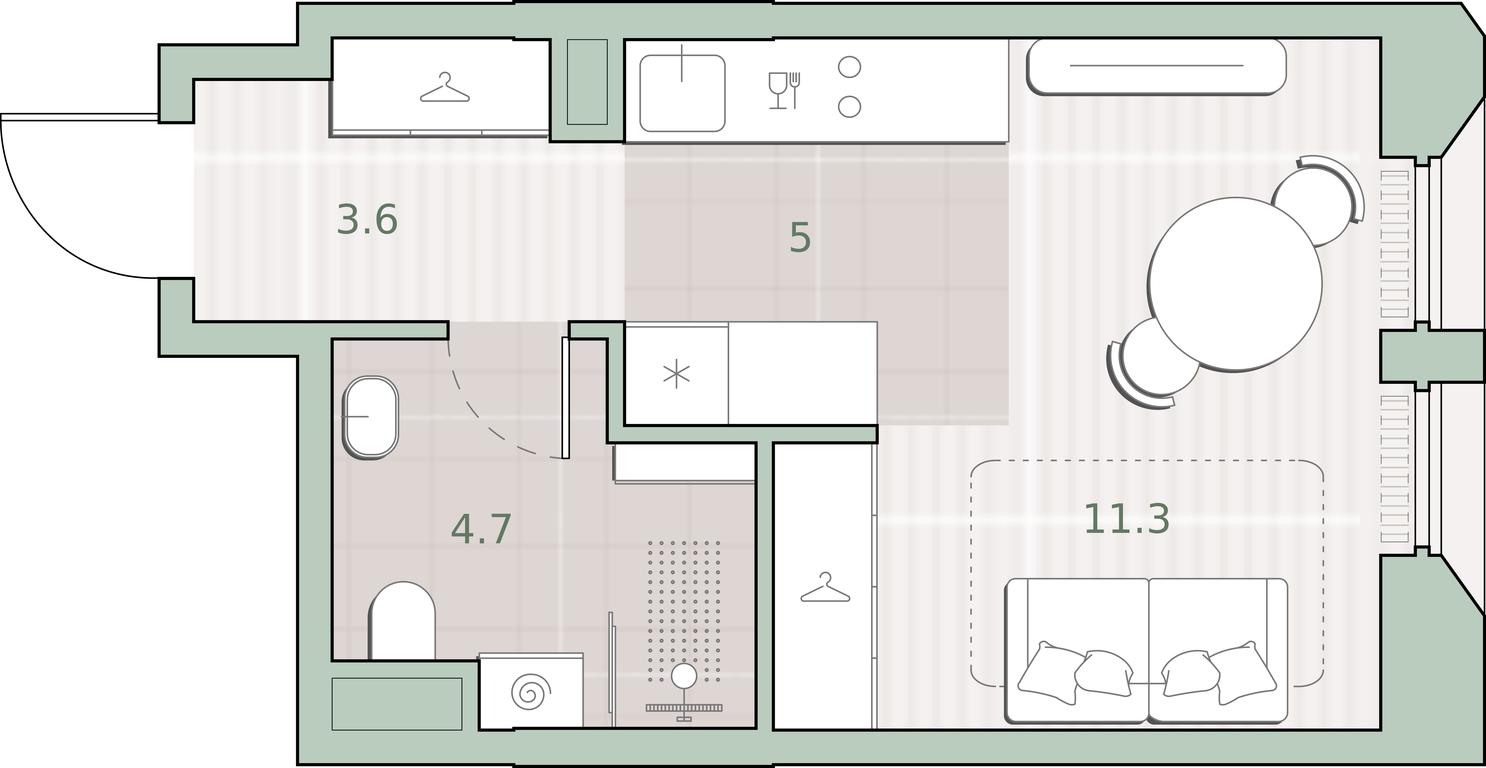 Apartment Sale, 24.6 sq. m. at Sreda na Lobachevskogo, Ochakovskoye Highway, Moscow, Russia #1 Apartment Sale, 24.6 sq. m. at Sreda na Lobachevskogo, Ochakovskoye Highway, Moscow, Russia #1