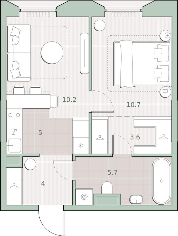 1-BD Apartment Sale, 39.2平方米 at Sreda na Lobachevskogo, Ochakovskoye Highway, Moscow, Russia #1 1-BD Apartment Sale, 39.2平方米 at Sreda na Lobachevskogo, Ochakovskoye Highway, Moscow, Russia #1