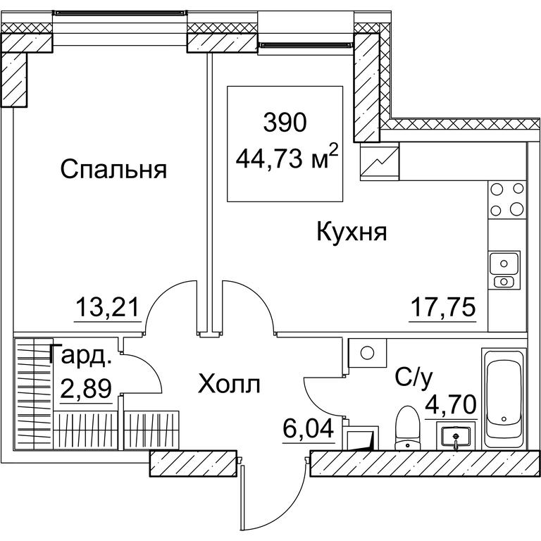 1-BD Apartment Sale, 45.67平方米 at SEZAR CITY, 2nd Khoroshyovsky Drive, Moscow, Russia #1 1-BD Apartment Sale, 45.67平方米 at SEZAR CITY, 2nd Khoroshyovsky Drive, Moscow, Russia #1