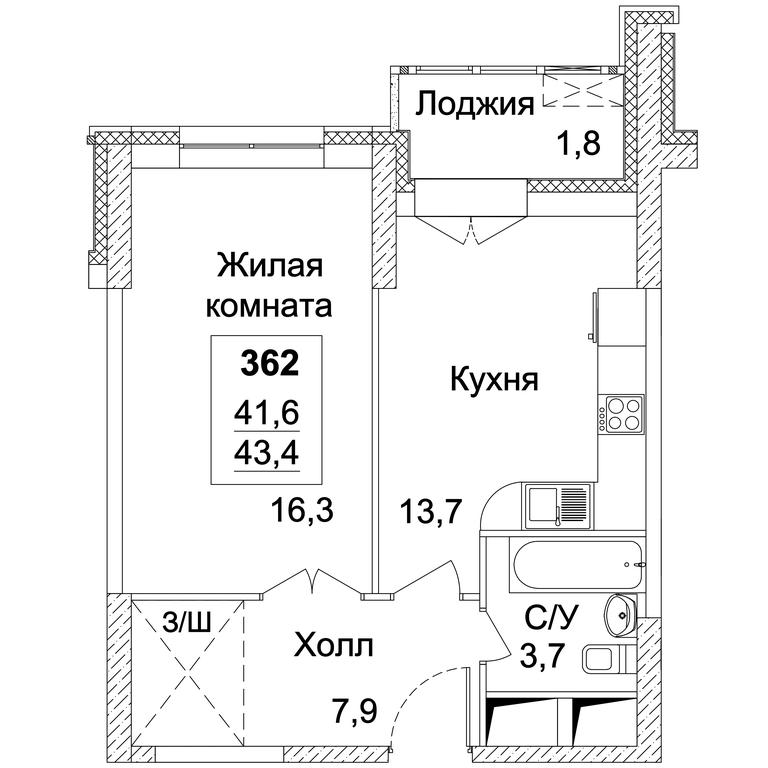 Продажа 1-комн. квартиры, 43,4 м² в ЖК «Династия», Хорошёвское шоссе, Москва, Россия #1 Продажа 1-комн. квартиры, 43,4 м² в ЖК «Династия», Хорошёвское шоссе, Москва, Россия #1