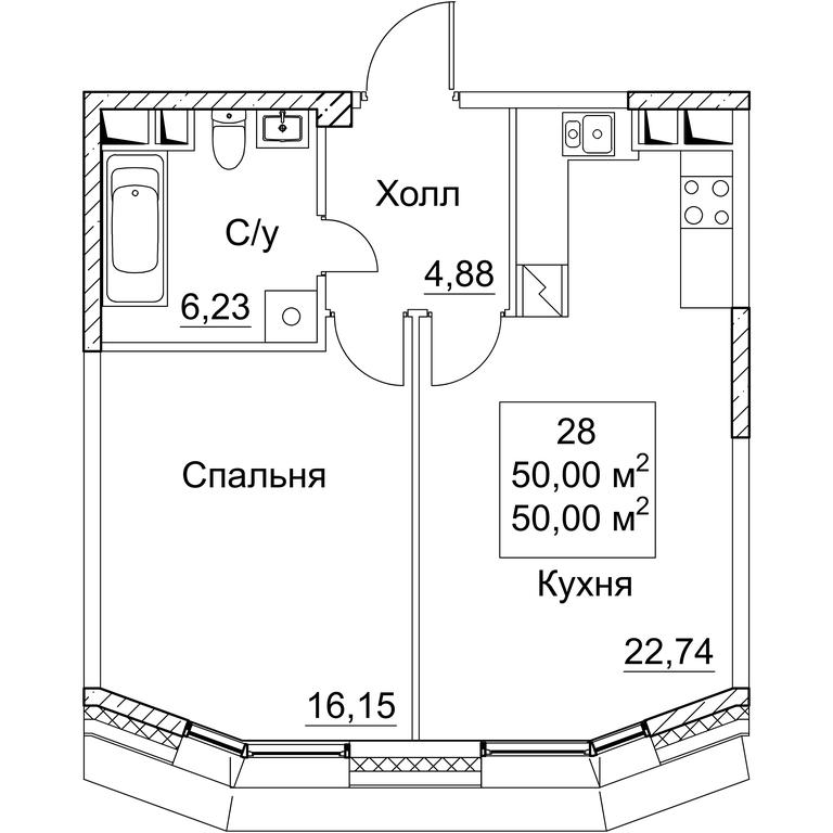 1-BD Apartment Sale, 50 sq. m. at SEZAR CITY, 2nd Khoroshyovsky Drive, Moscow, Russia #1 1-BD Apartment Sale, 50 sq. m. at SEZAR CITY, 2nd Khoroshyovsky Drive, Moscow, Russia #1