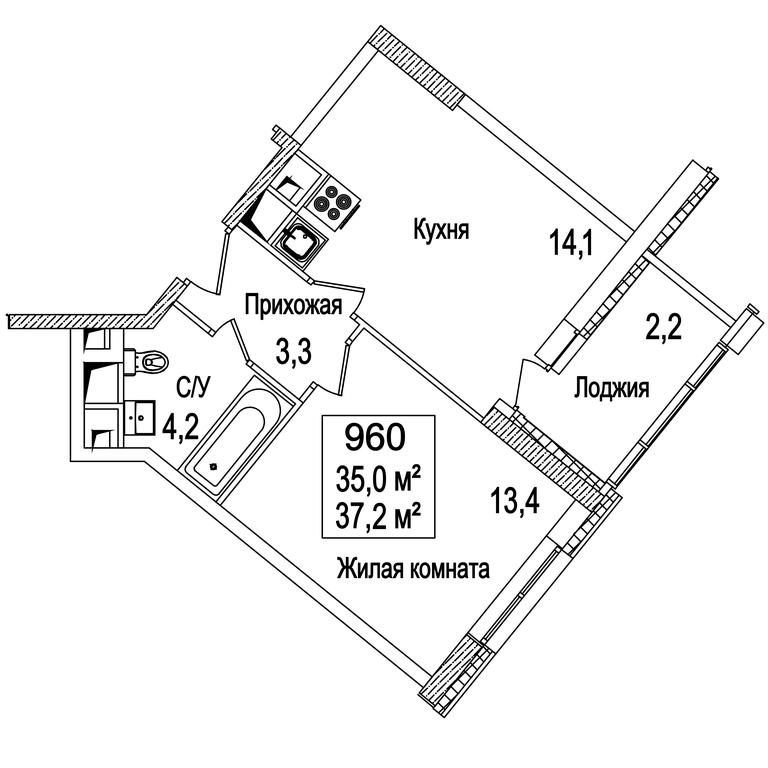 1-BD Apartment Sale, 37.5 sq. m. at Rasskazovo, Andreya Tarkovskogo Boulevard, Vnukovskoye Settlement, Moscow, Russia #1 1-BD Apartment Sale, 37.5 sq. m. at Rasskazovo, Andreya Tarkovskogo Boulevard, Vnukovskoye Settlement, Moscow, Russia #1