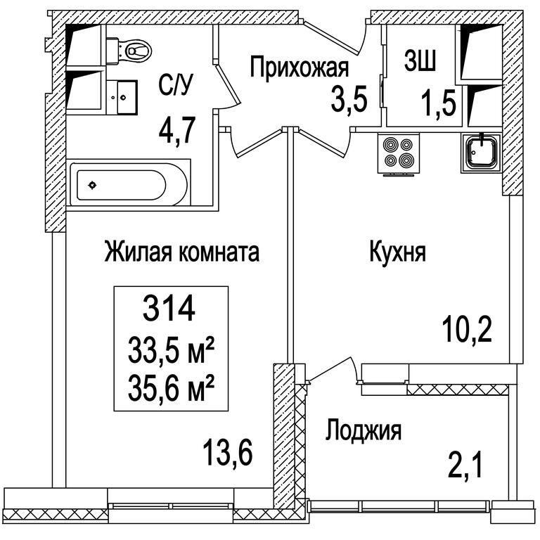 1-BD Apartment Sale, 35.6 sq. m. at Rasskazovo, Andreya Tarkovskogo Boulevard, Vnukovskoye Settlement, Moscow, Russia #1 1-BD Apartment Sale, 35.6 sq. m. at Rasskazovo, Andreya Tarkovskogo Boulevard, Vnukovskoye Settlement, Moscow, Russia #1