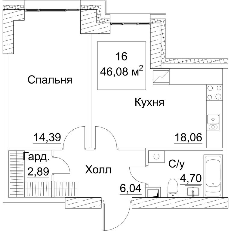 1-BD Apartment Sale, 46.72 sq. m. at SEZAR CITY, 2nd Khoroshyovsky Drive, Moscow, Russia #1 1-BD Apartment Sale, 46.72 sq. m. at SEZAR CITY, 2nd Khoroshyovsky Drive, Moscow, Russia #1