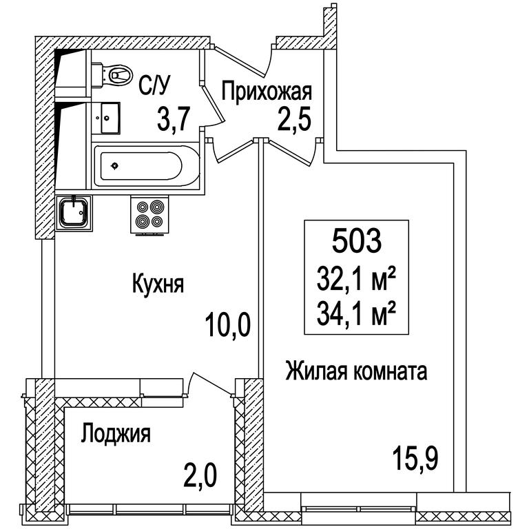 1-BD Apartment Sale, 34.6平方米 at Rasskazovo, Andreya Tarkovskogo Boulevard, Vnukovskoye Settlement, Moscow, Russia #2 1-BD Apartment Sale, 34.6平方米 at Rasskazovo, Andreya Tarkovskogo Boulevard, Vnukovskoye Settlement, Moscow, Russia #2