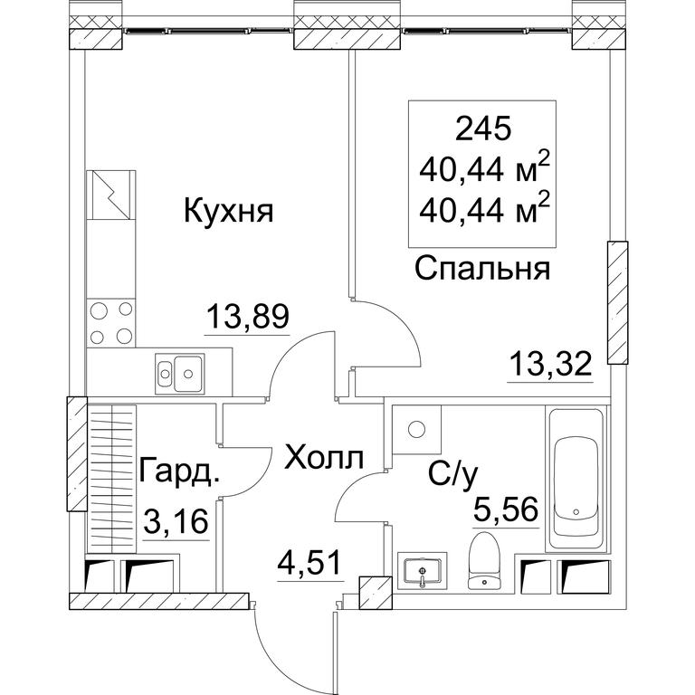 1-BD Apartment Sale, 40.44 sq. m. at SEZAR CITY, 2nd Khoroshyovsky Drive, Moscow, Russia #1 1-BD Apartment Sale, 40.44 sq. m. at SEZAR CITY, 2nd Khoroshyovsky Drive, Moscow, Russia #1