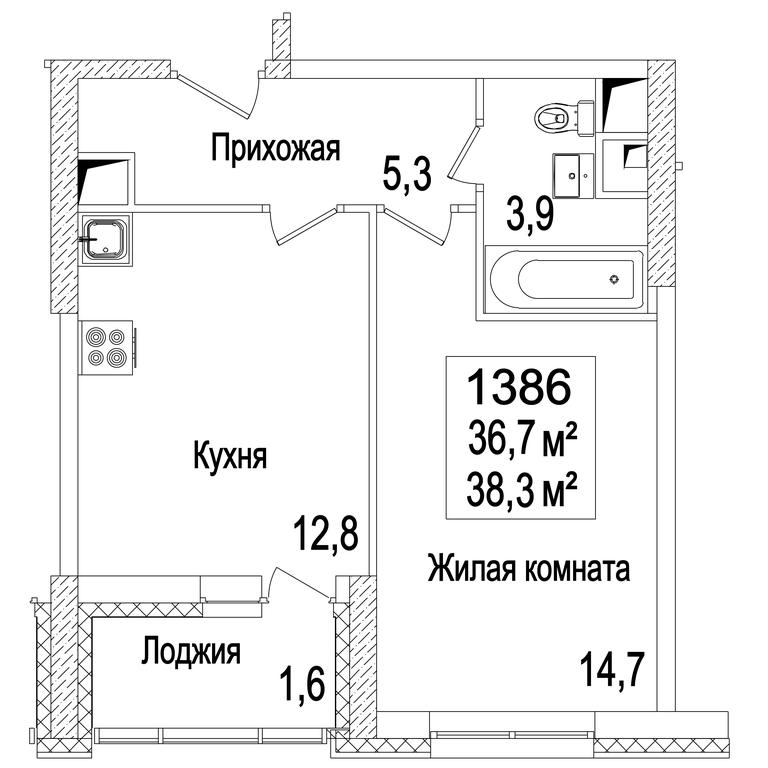 Продажа 1-комн. квартиры, 38,8 м² в ЖК «Рассказово», бульвар Андрея Тарковского, поселение Внуковское, Москва, Россия #2 Продажа 1-комн. квартиры, 38,8 м² в ЖК «Рассказово», бульвар Андрея Тарковского, поселение Внуковское, Москва, Россия #2